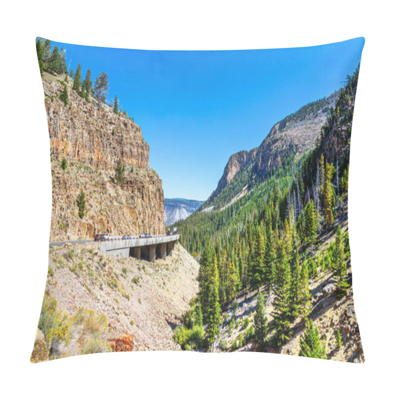 Personality  Grand Loop Road Through Golden Gate Canyon Of Yellowstone Nation Pillow Covers