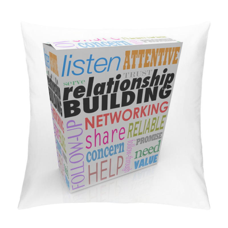 Personality  Relationship Building Words On A Product Or Package Pillow Covers