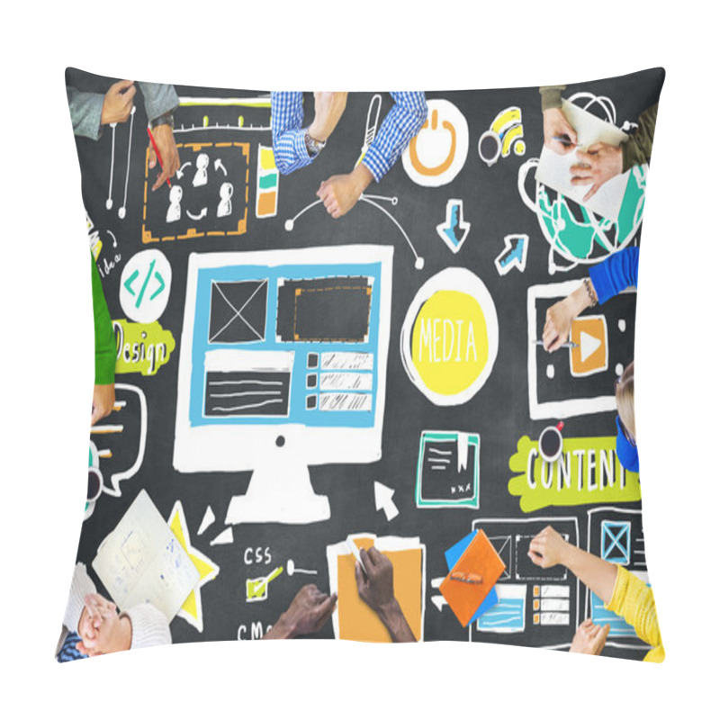 Personality  Meeting Brainstorming Concept Pillow Covers