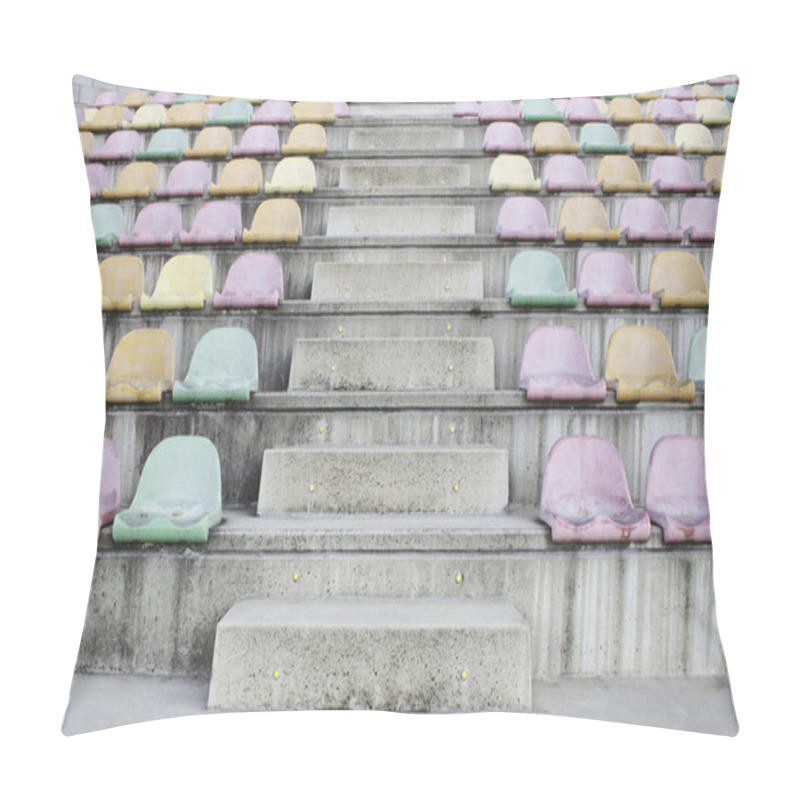 Personality  Football Field And Bleachers Pillow Covers