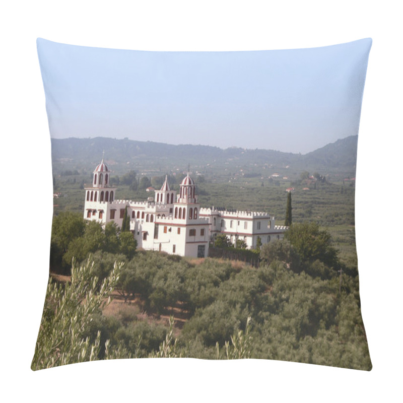 Personality  Architecture In Greece Pillow Covers