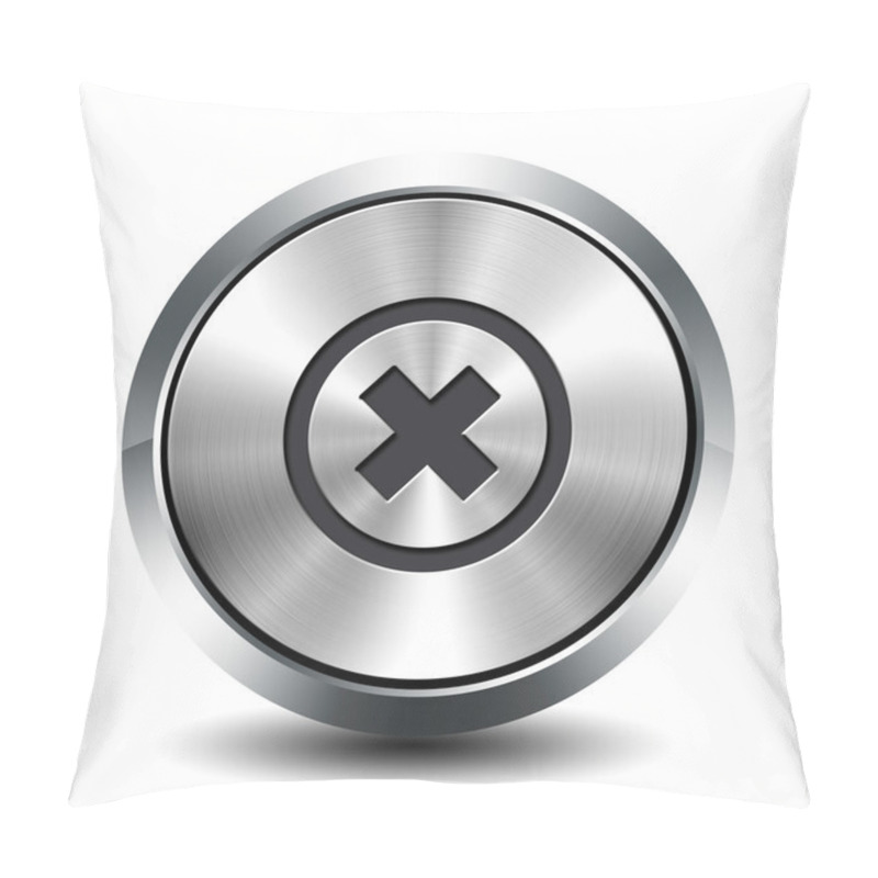 Personality  Round Metallic Button - Close Pillow Covers