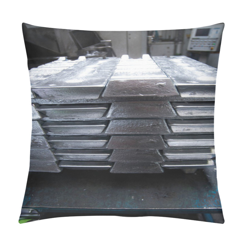 Personality  Zinc, A Lustrous Diamagnetic Metal With Shiny And Silver Surface Pillow Covers