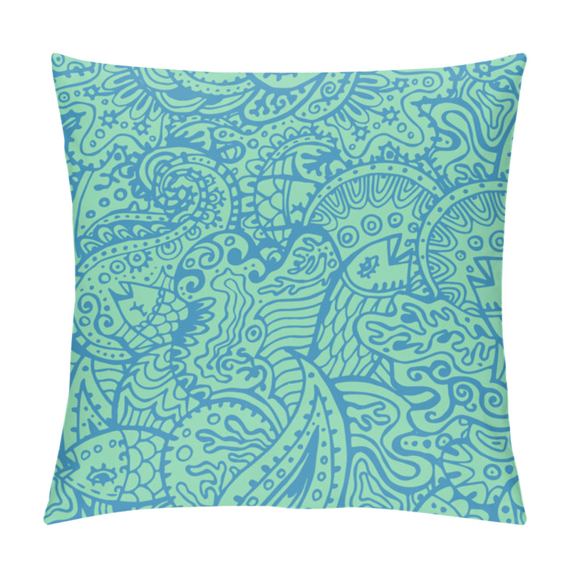 Personality  Sea Theme Seamless Background Pillow Covers