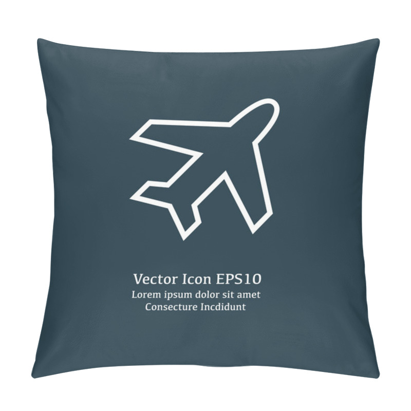 Personality  Vector Plane Icon Pillow Covers