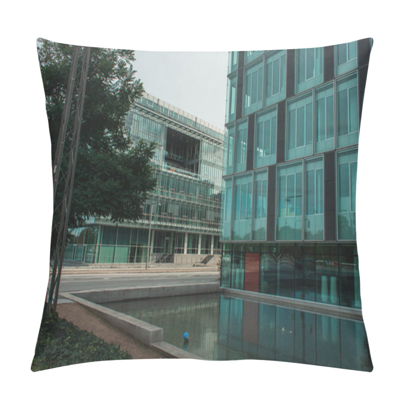 Personality  Facades Of Buildings With Clear Sky At Background In Copenhagen, Denmark  Pillow Covers