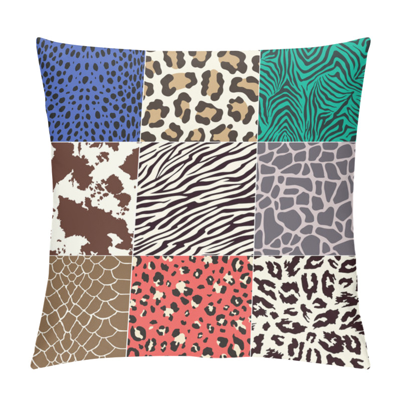 Personality  Repeated Animal Skins Print Set Pillow Covers