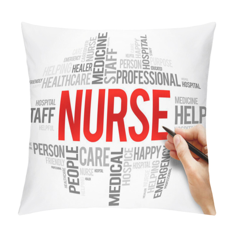 Personality  Nurse Word Cloud Collage Pillow Covers