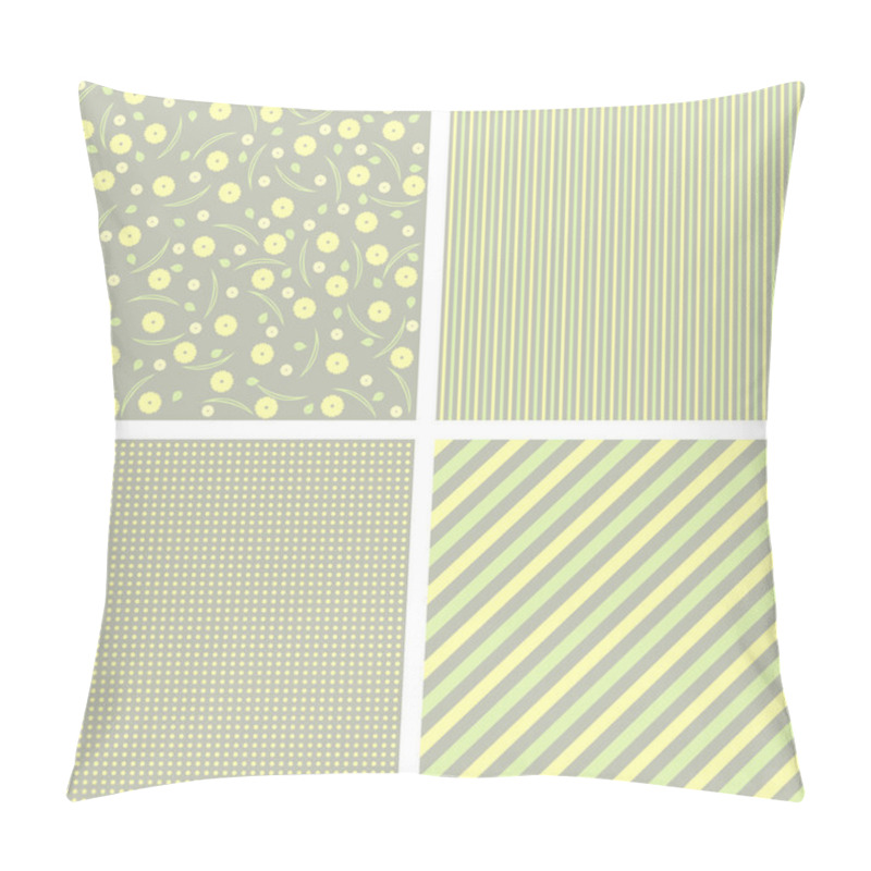 Personality  Vector Set Of Sweet Patterns, Textures Pillow Covers