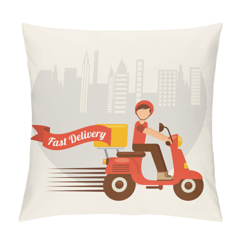 Personality  Food Delivery Pillow Covers