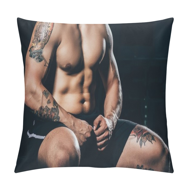 Personality  Shirtless Athletic Man Pillow Covers