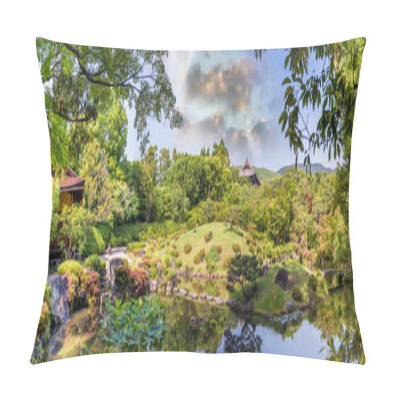 Personality  Nara, Japan - Isuien Garden. Japanese Style Garden Pillow Covers