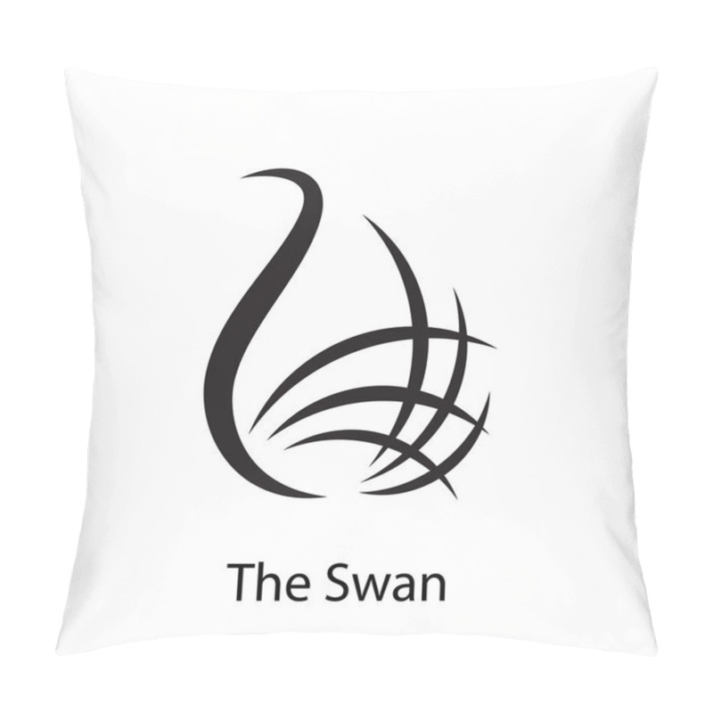 Personality  Stylized Swan Pillow Covers