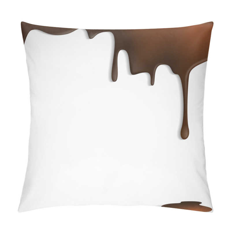 Personality  Melted Chocolate Dripping. Pillow Covers