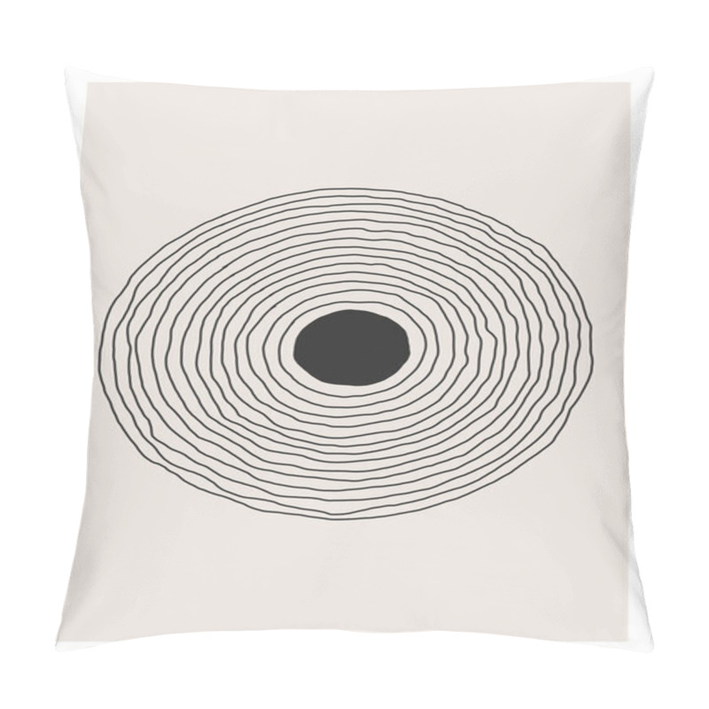 Personality  Trendy Abstract Creative Minimalist Artistic Hand Drawn Composition Pillow Covers