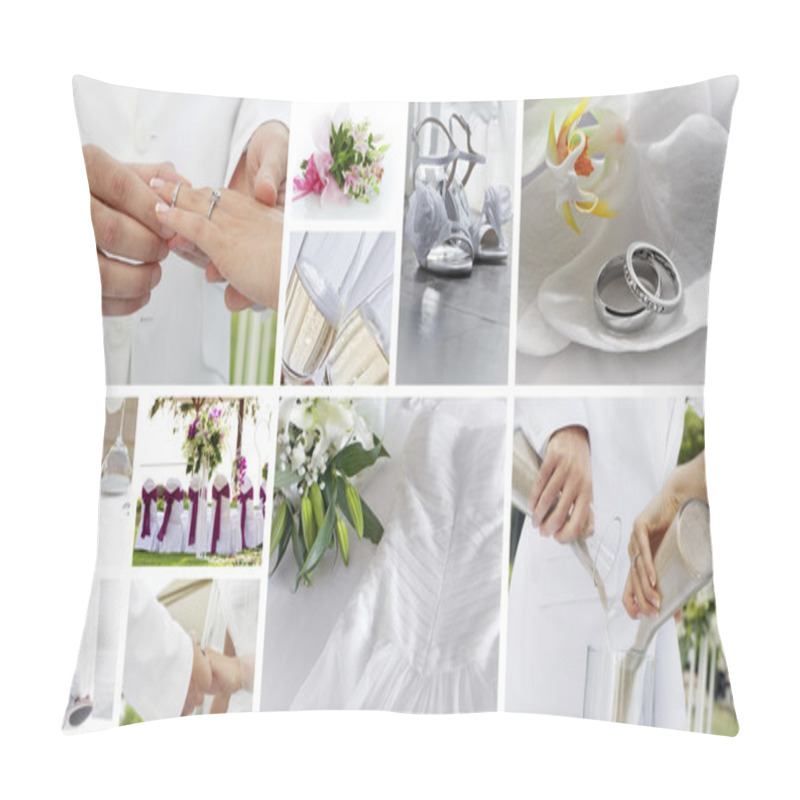 Personality  Wedding Collage Pillow Covers