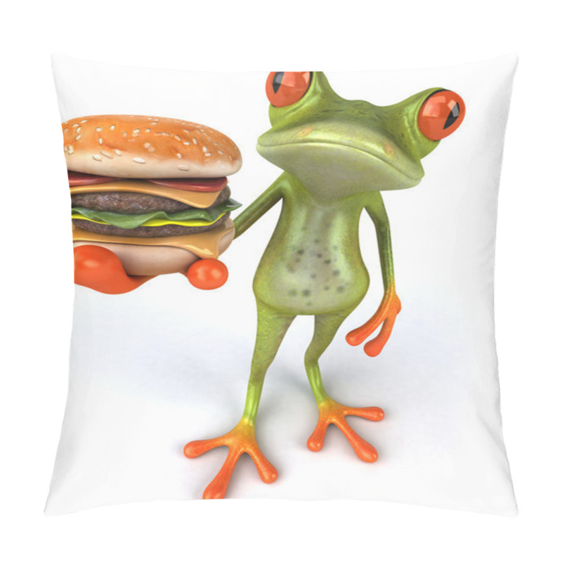 Personality  Frog 3d Animated Pillow Covers