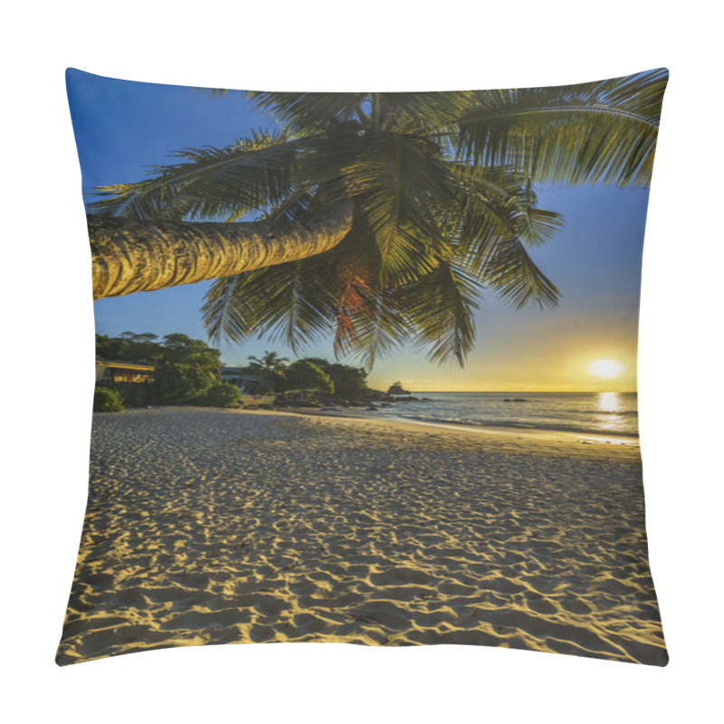 Personality  Beautiful Romantic Sunset With A Palm In Paradise, Seychelles Be Pillow Covers