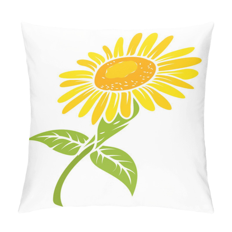 Personality  Sunflower Vector Design Pillow Covers