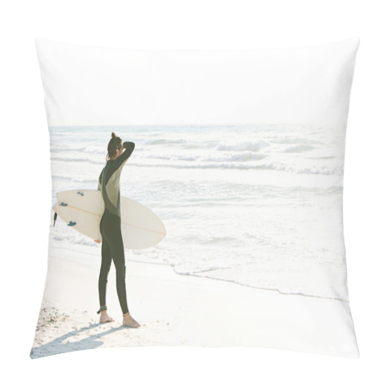 Personality  Young Surfer Standing Pillow Covers