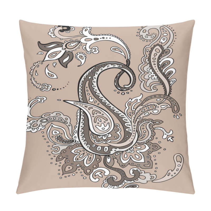 Personality  Hand Drawn Paisley Ornament. Pillow Covers