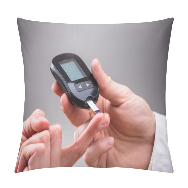 Personality  Doctor Checking Sugar Level  Pillow Covers