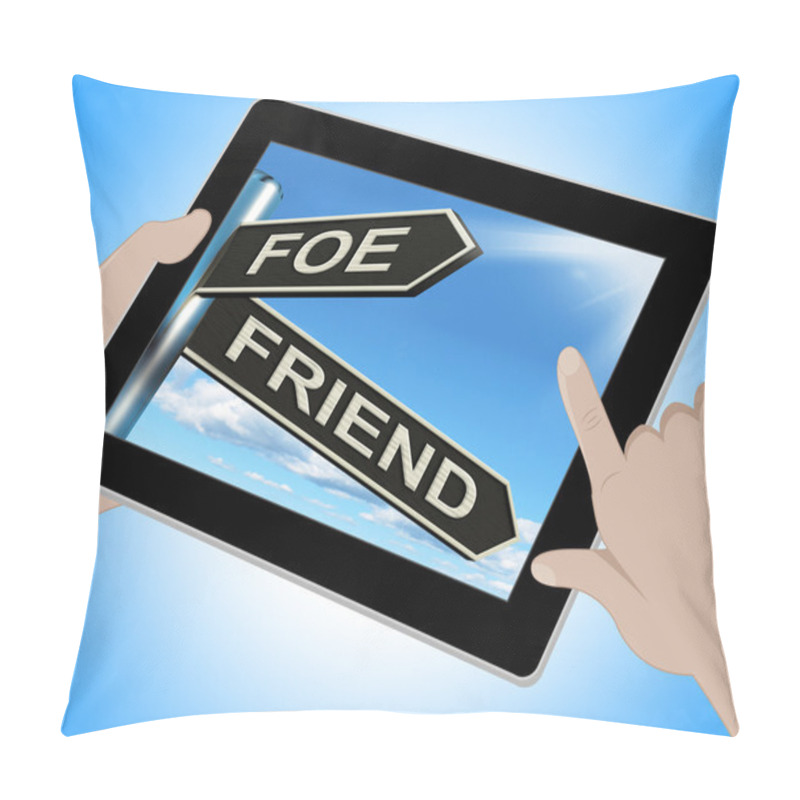 Personality  Foe Friend Tablet Means Enemy Or Ally Pillow Covers