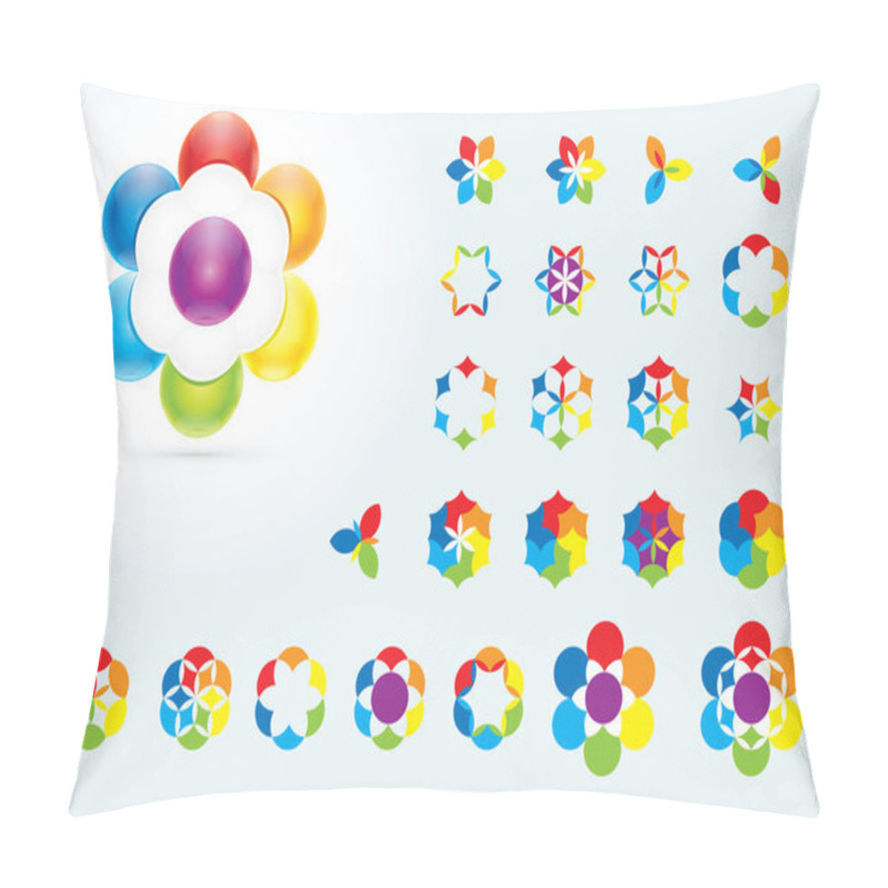 Personality  Abstract Design Elements. Creative Symbols Collection Pillow Covers