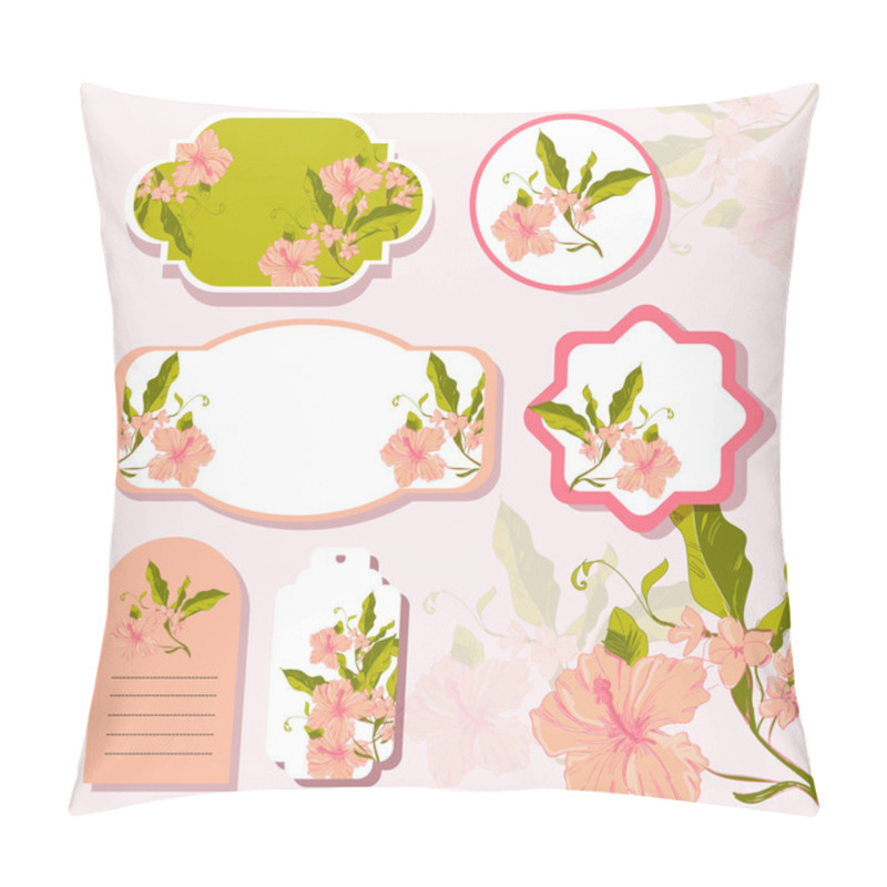 Personality  Vector Floral Background Design Pillow Covers