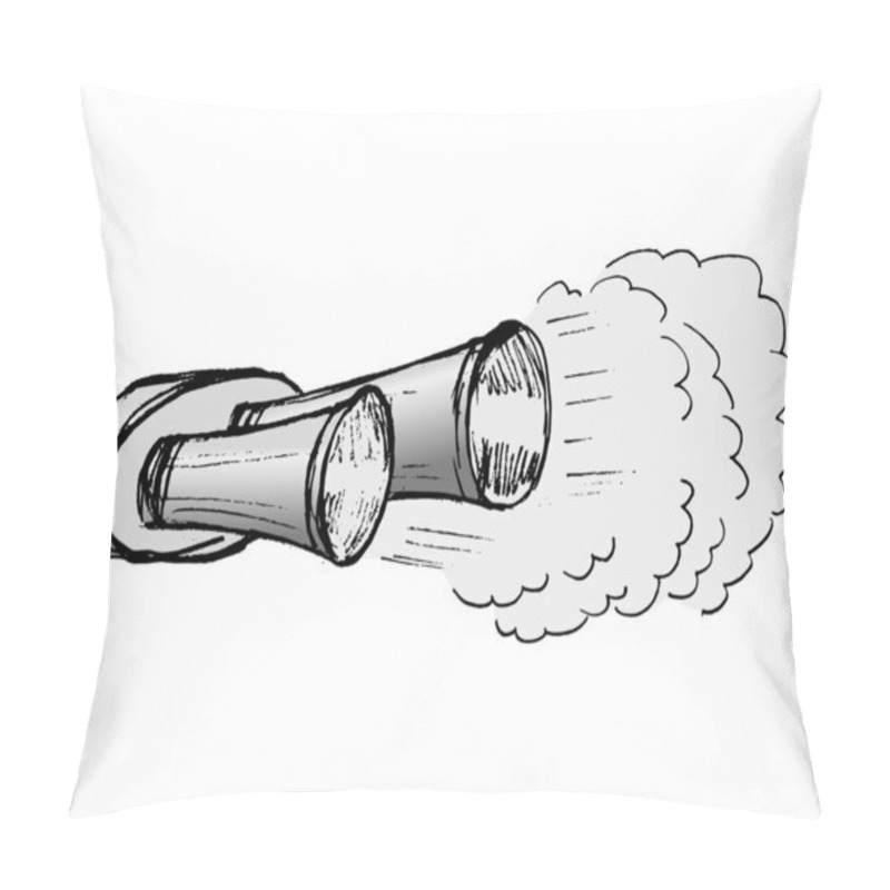 Personality  Car Exhaust Pipe Pillow Covers