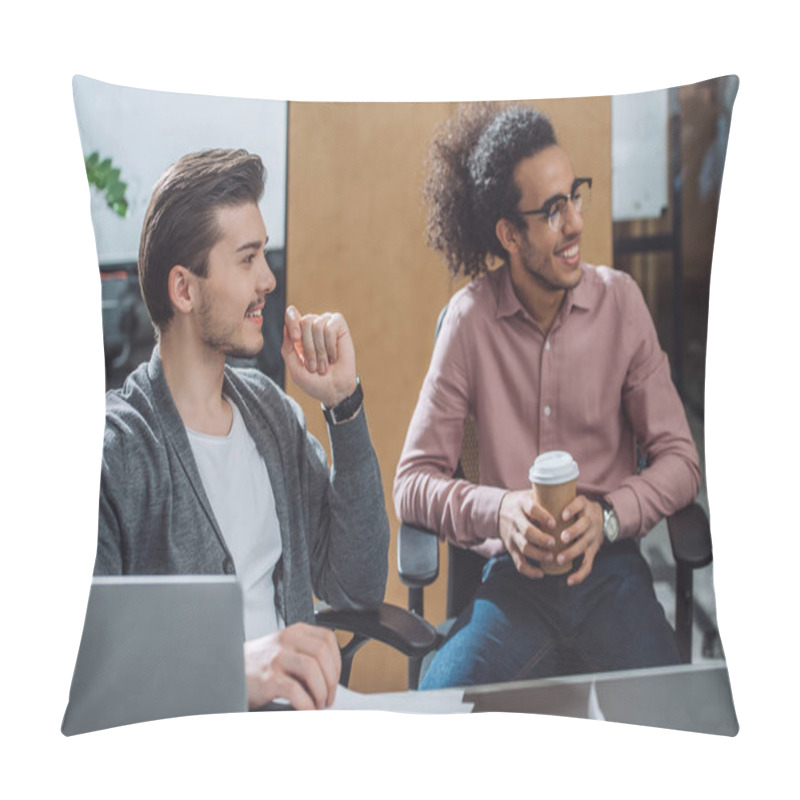 Personality  Young Creative Designers In Conference Hall At Modern Office Pillow Covers