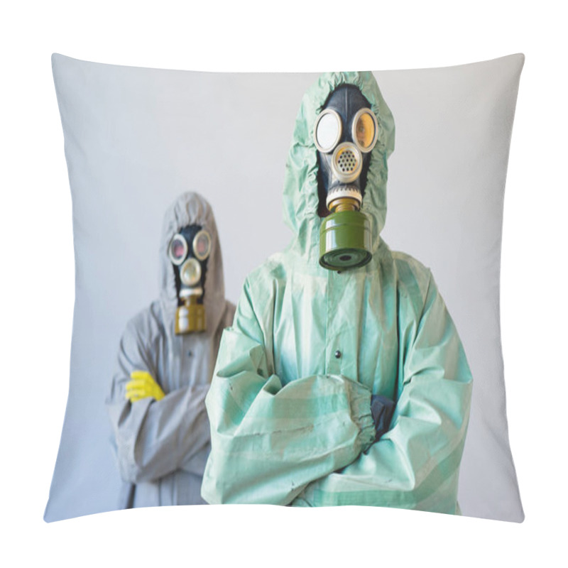 Personality  People In Gas Masks Pillow Covers