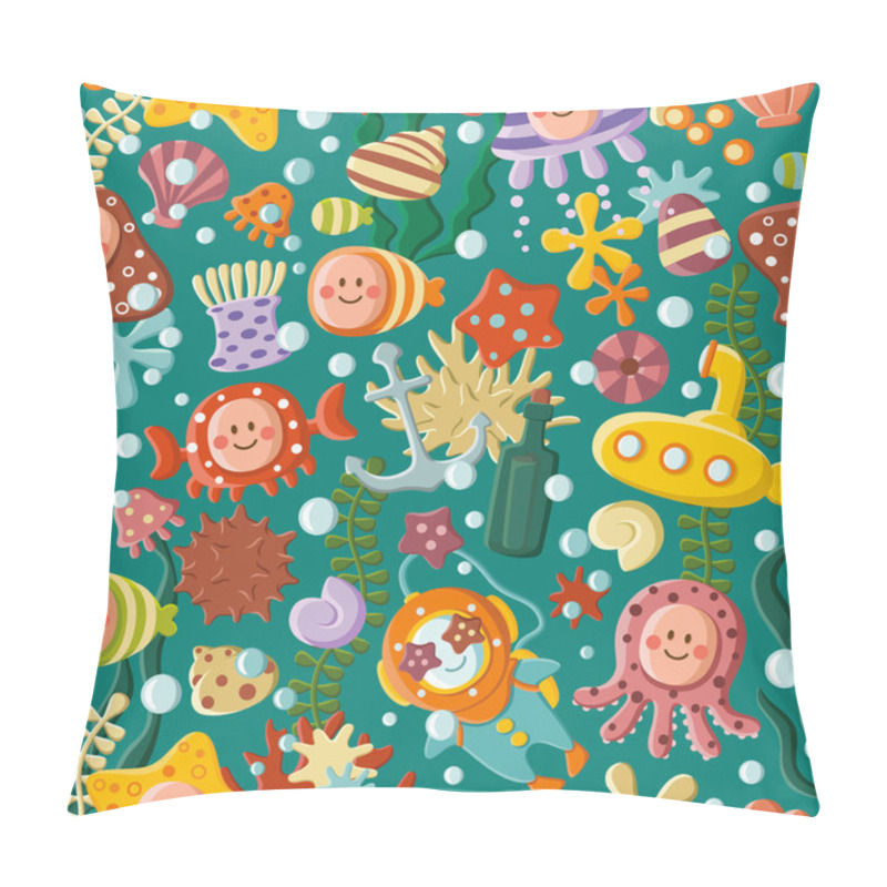 Personality  Cute Sea Pattern Pillow Covers