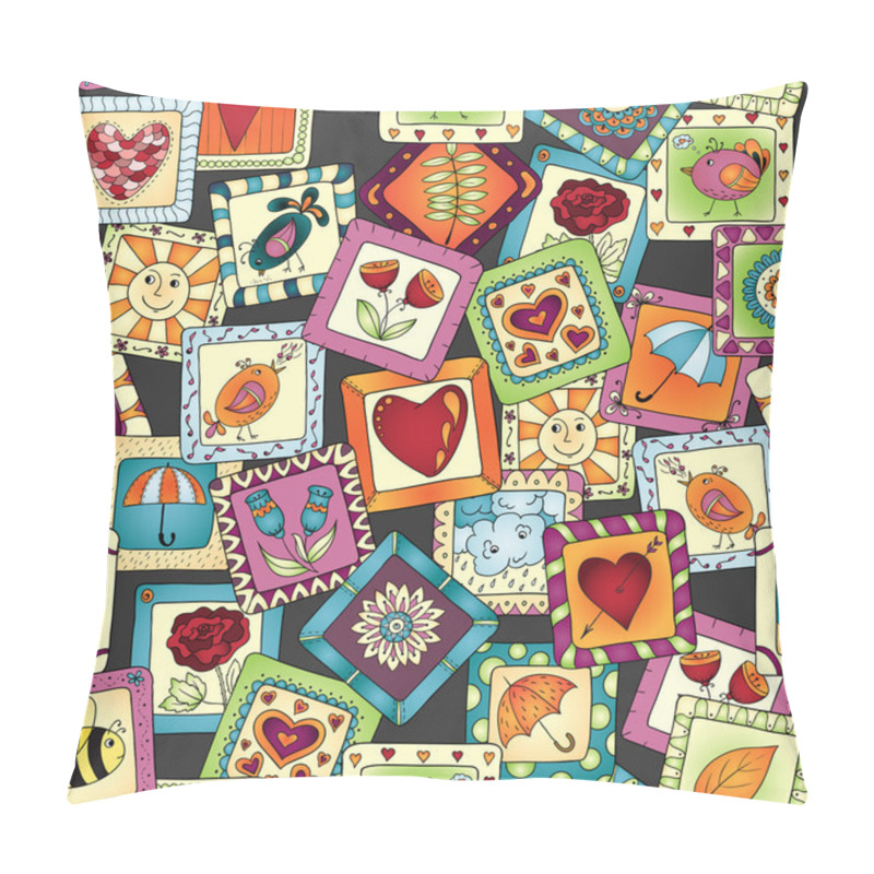 Personality  Geometric Seamless Patchwork Style Pattern. Pillow Covers