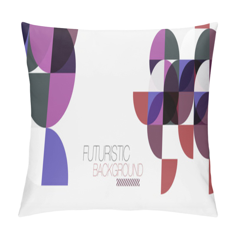 Personality  Geometric Triangle And Circle Shape, Wide Abstract Background Pillow Covers