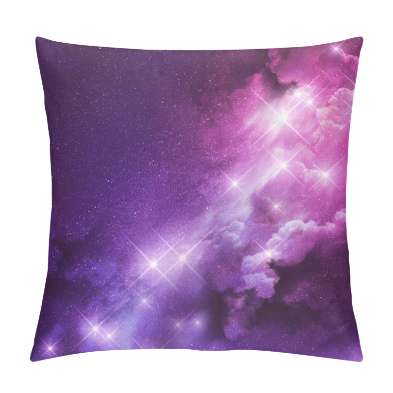 Personality  Pink And Purple Nebula Pillow Covers