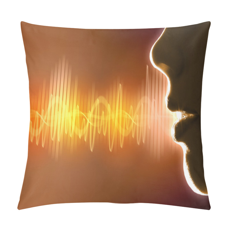 Personality  Sound Wave Illustration Pillow Covers