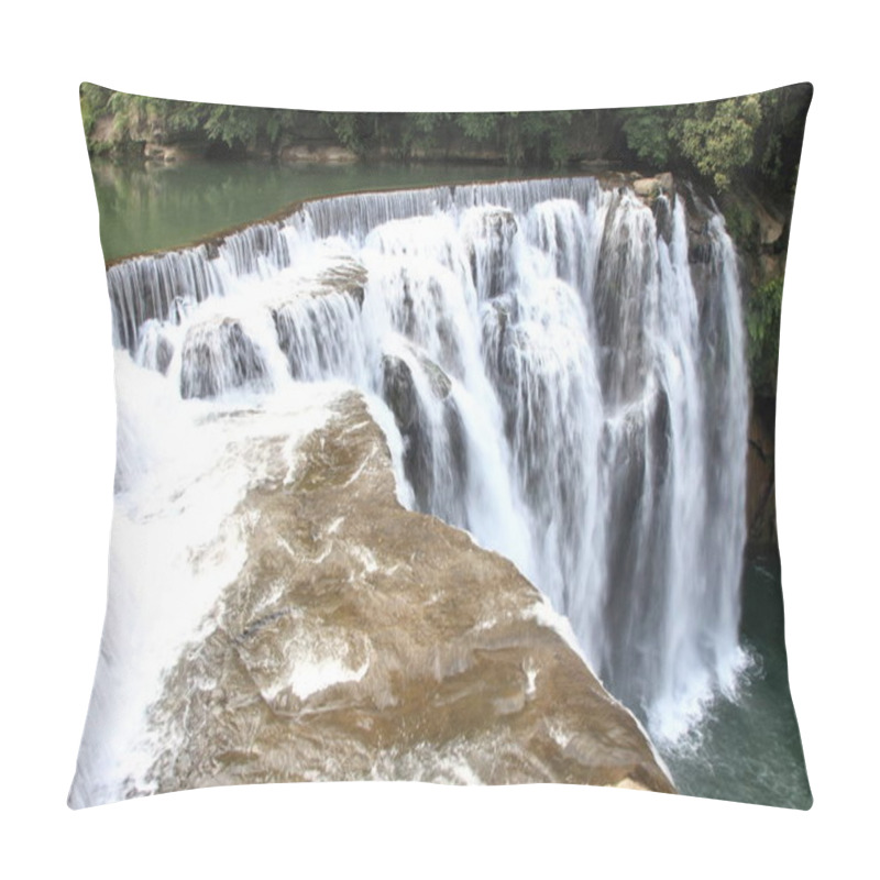 Personality  Shifen Waterfall In Shifen, Taipei, Taiwan Pillow Covers