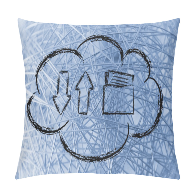 Personality  Cloud Computing Data Transfers Pillow Covers