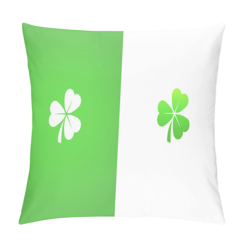 Personality  Shamrock Clover Leaf Pillow Covers