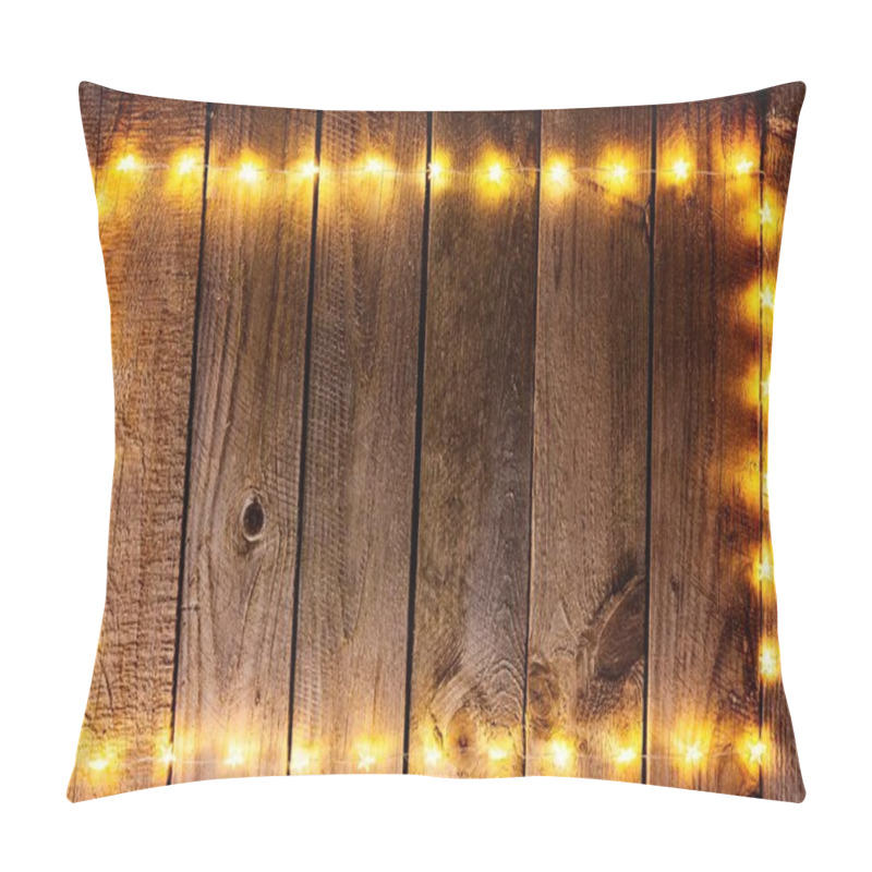 Personality  Old Wooden Rustic Christmas Background Pillow Covers