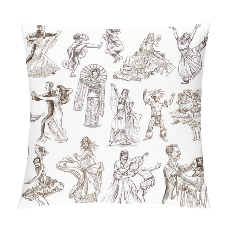 Personality  Dancing People Pillow Covers