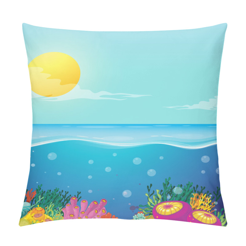 Personality  Scene Of Ocean And Underwater Pillow Covers