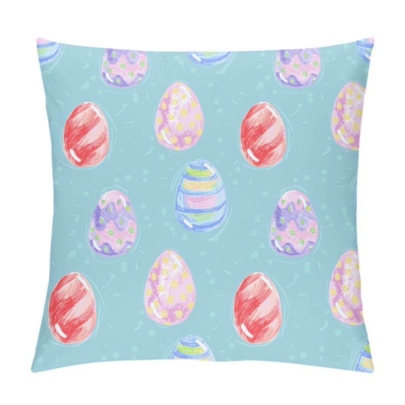 Personality  Seamless Pattern With Easter Eggs Pillow Covers