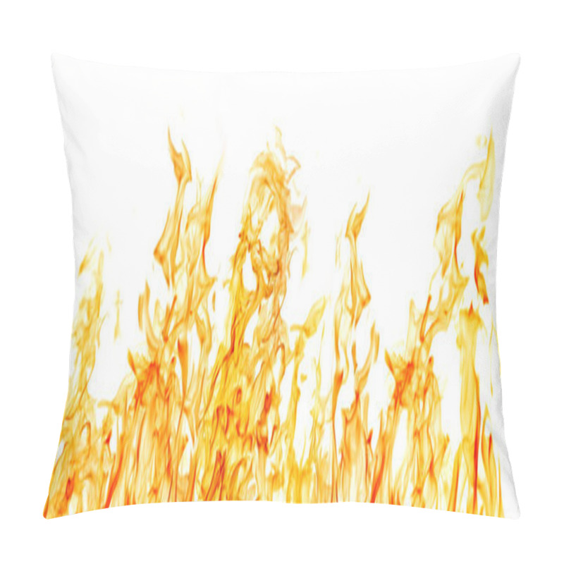 Personality  Isolated On White Yellow Fire Stripe Pillow Covers