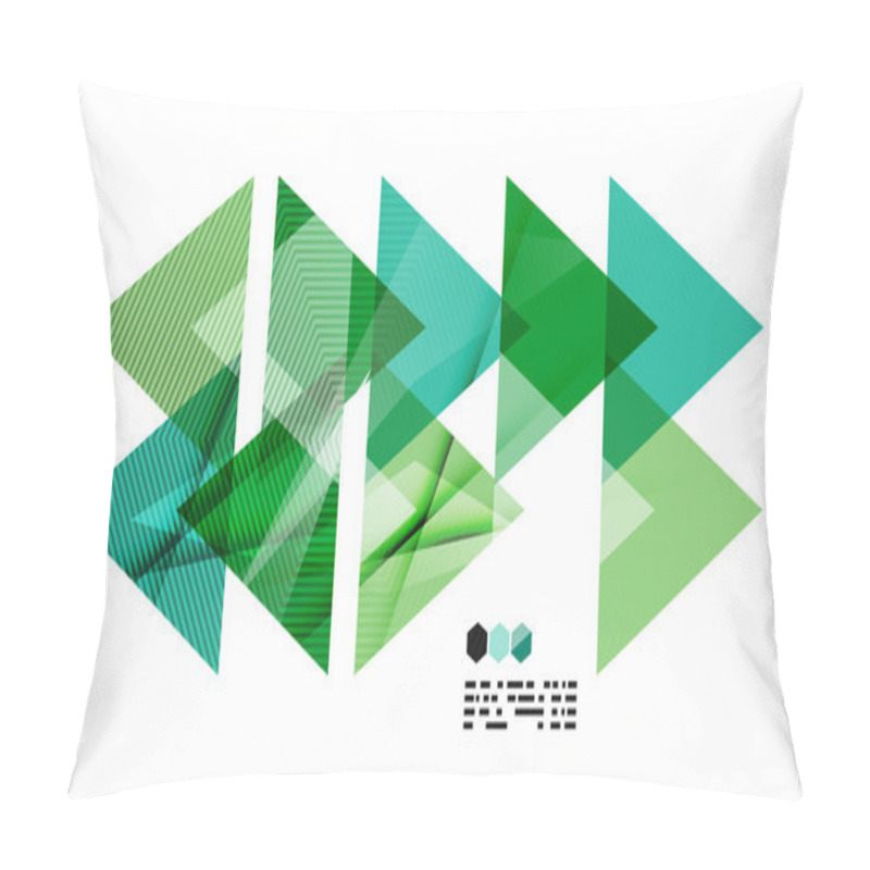 Personality  Bright Green Geometric Modern Design Template Pillow Covers