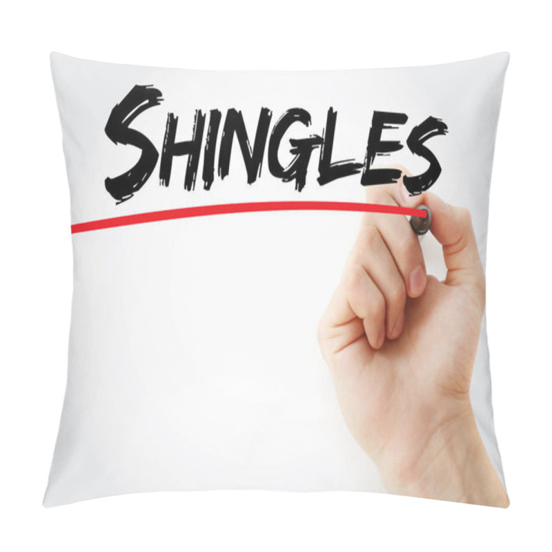 Personality  Hand Writing Shingles With Marker Pillow Covers