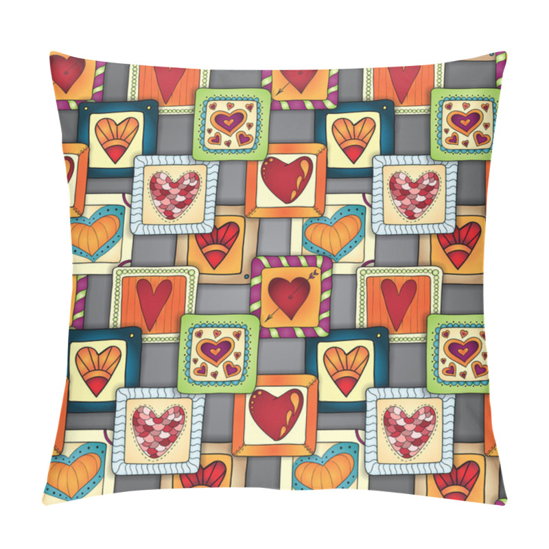 Personality  Geometric Seamless Pattern In Patchwork Style. Pillow Covers