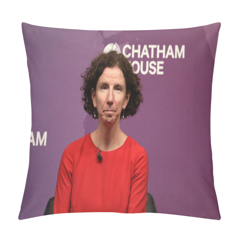 Personality  UK Minister Of State For Development Anneliese Dodds Speaking At Chatham House About The Labour Governments Development Priorities, On 17 October, 2024 Pillow Covers