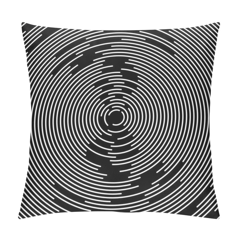 Personality  Concentric Circles Abstract Element. Pillow Covers